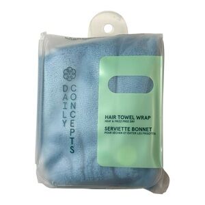 Daily Concepts Your Hair Wrap Towel Quick Hair Drying Blue Anti Frizz